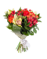 orchid and alstroemerias