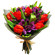 Bouquet of tulips and alstroemerias. Saratov